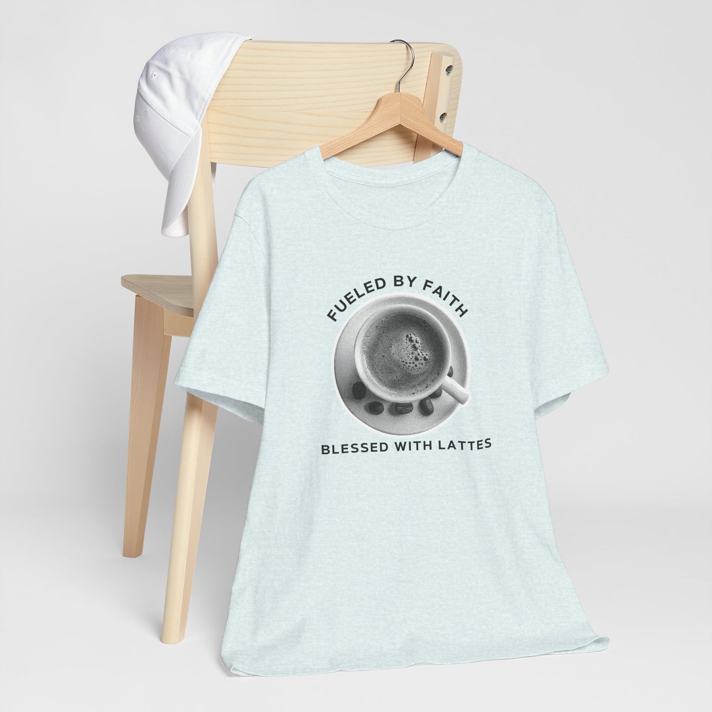 Fueled by Faith, Blessed with Lattes Tee