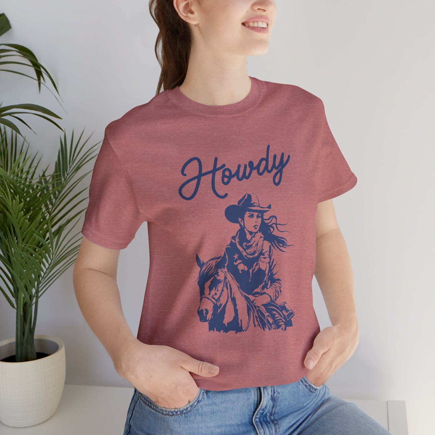 Howdy Cowgirl T-Shirt — Western Horse Riding Tee