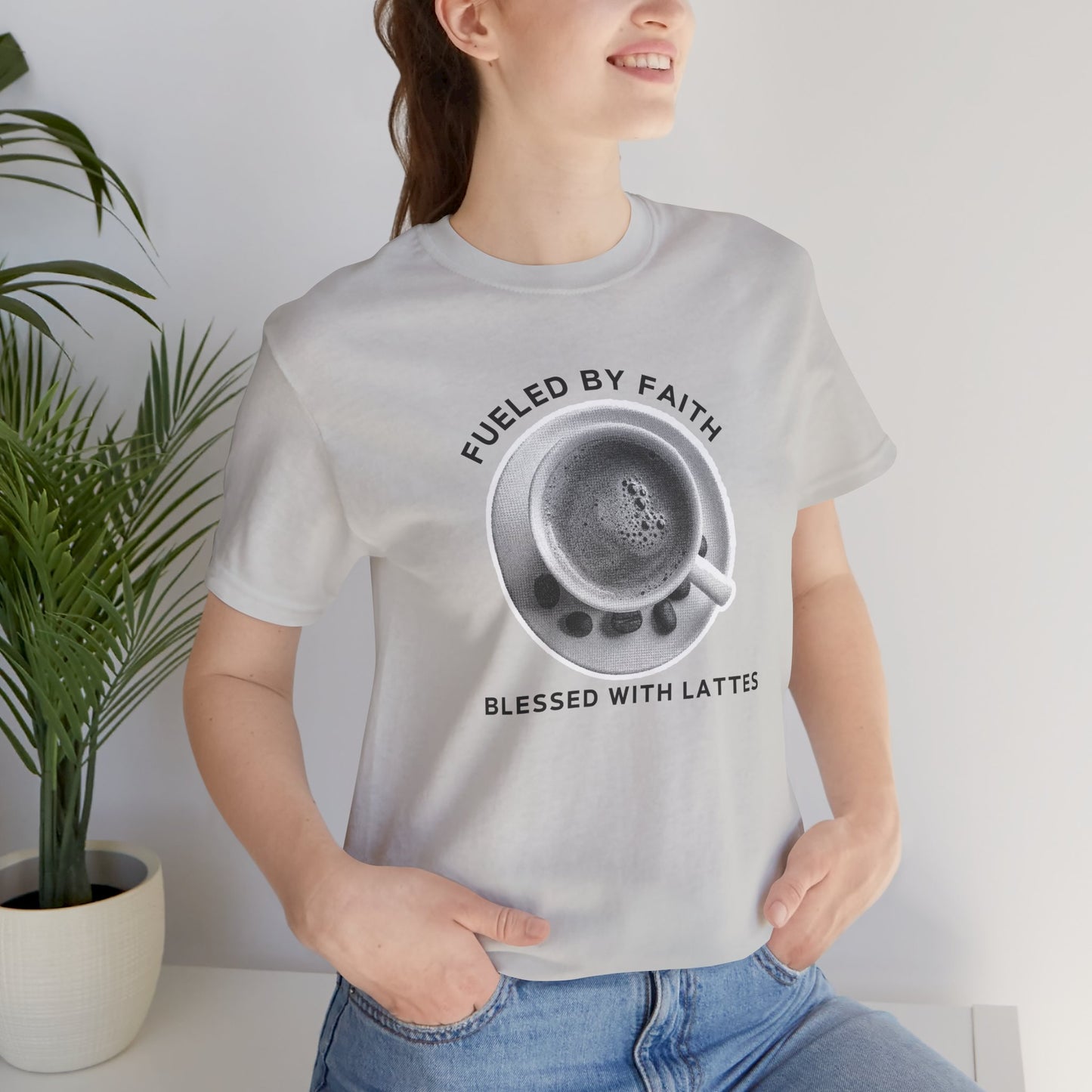 Fueled by Faith, Blessed with Lattes Tee