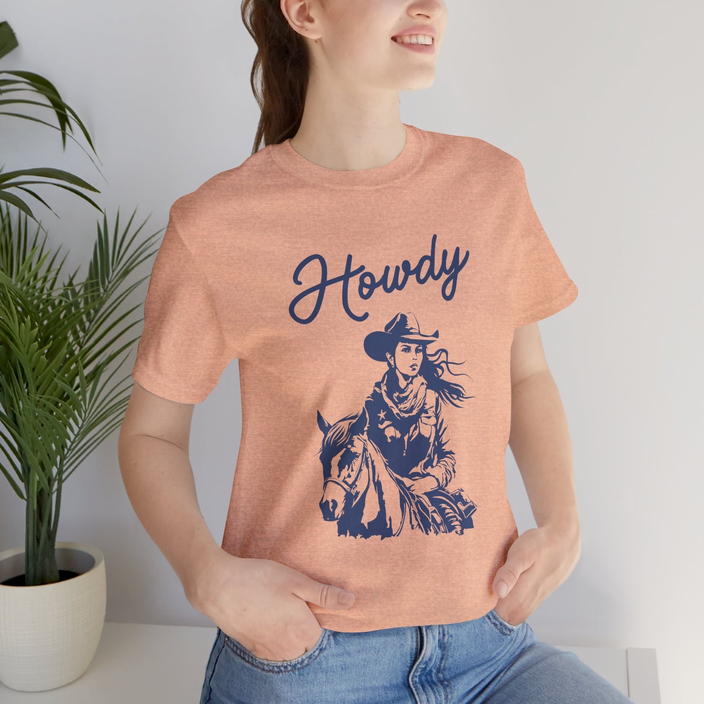 Howdy Cowgirl T-Shirt — Western Horse Riding Tee