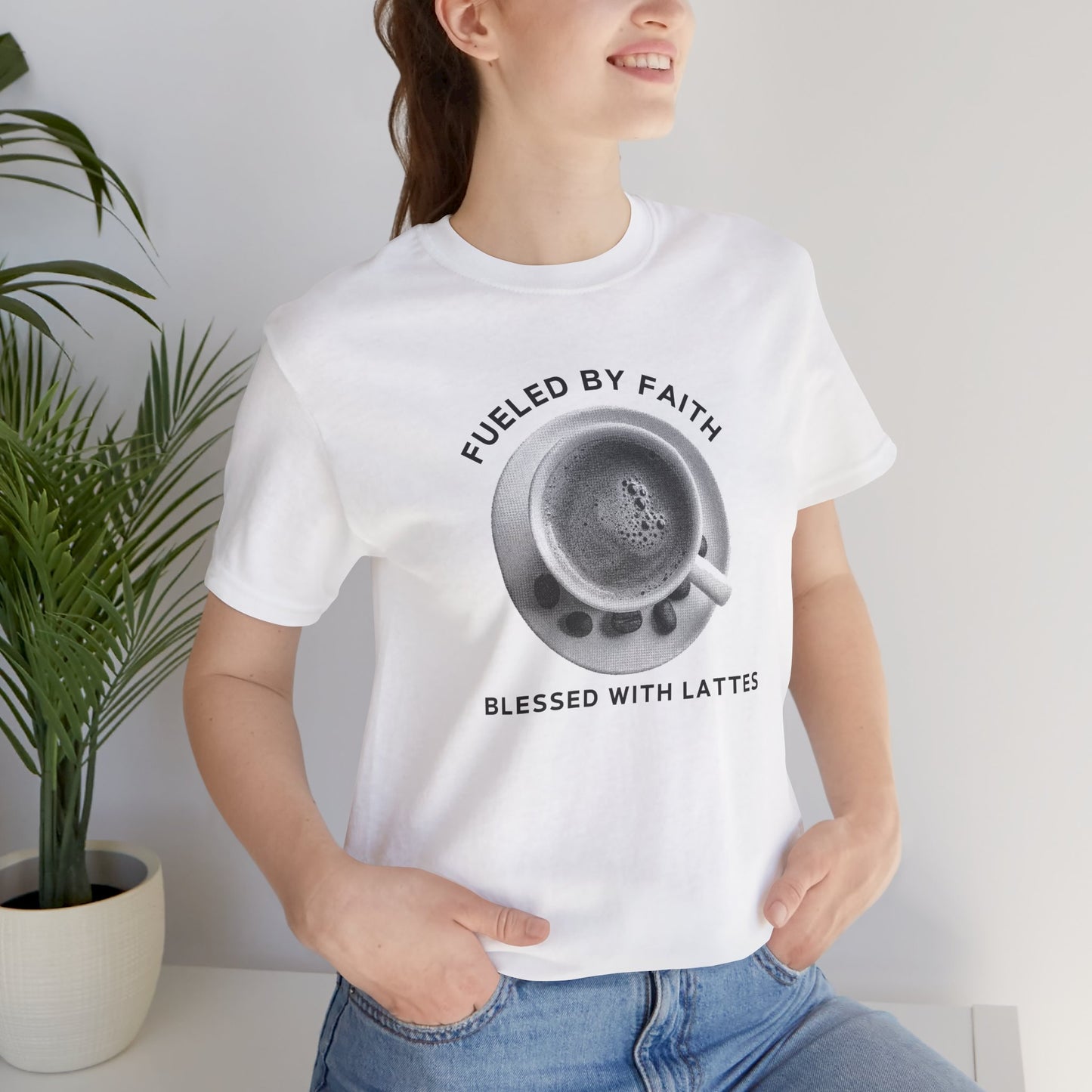 Fueled by Faith, Blessed with Lattes Tee