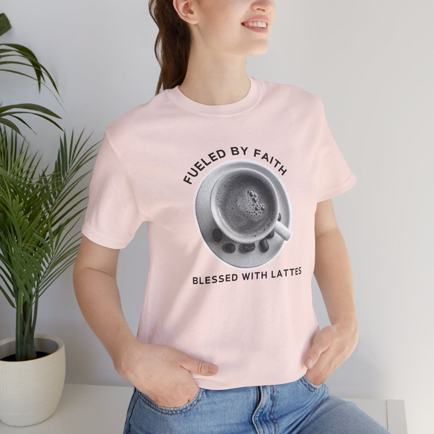Fueled by Faith, Blessed with Lattes Tee
