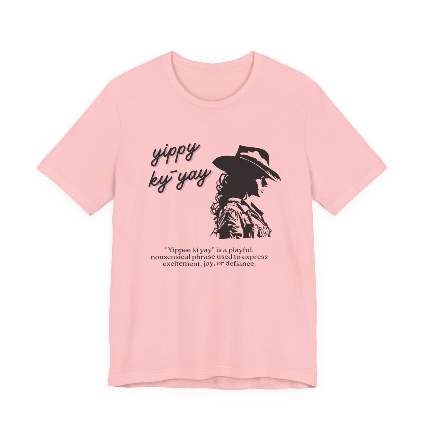 Yippy Ky Yay Cowboy Graphic Tee — Western Silhouette Shirt with Playful Definition