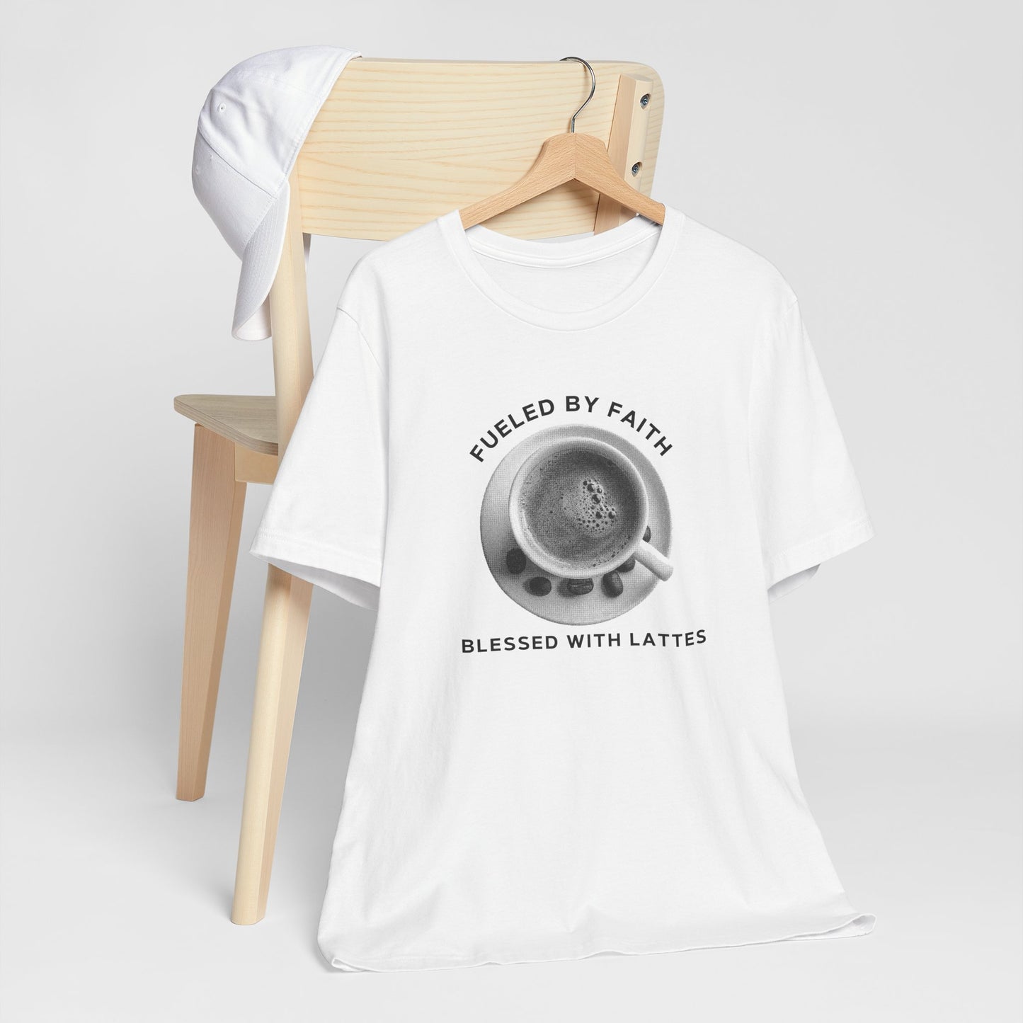 Fueled by Faith, Blessed with Lattes Tee
