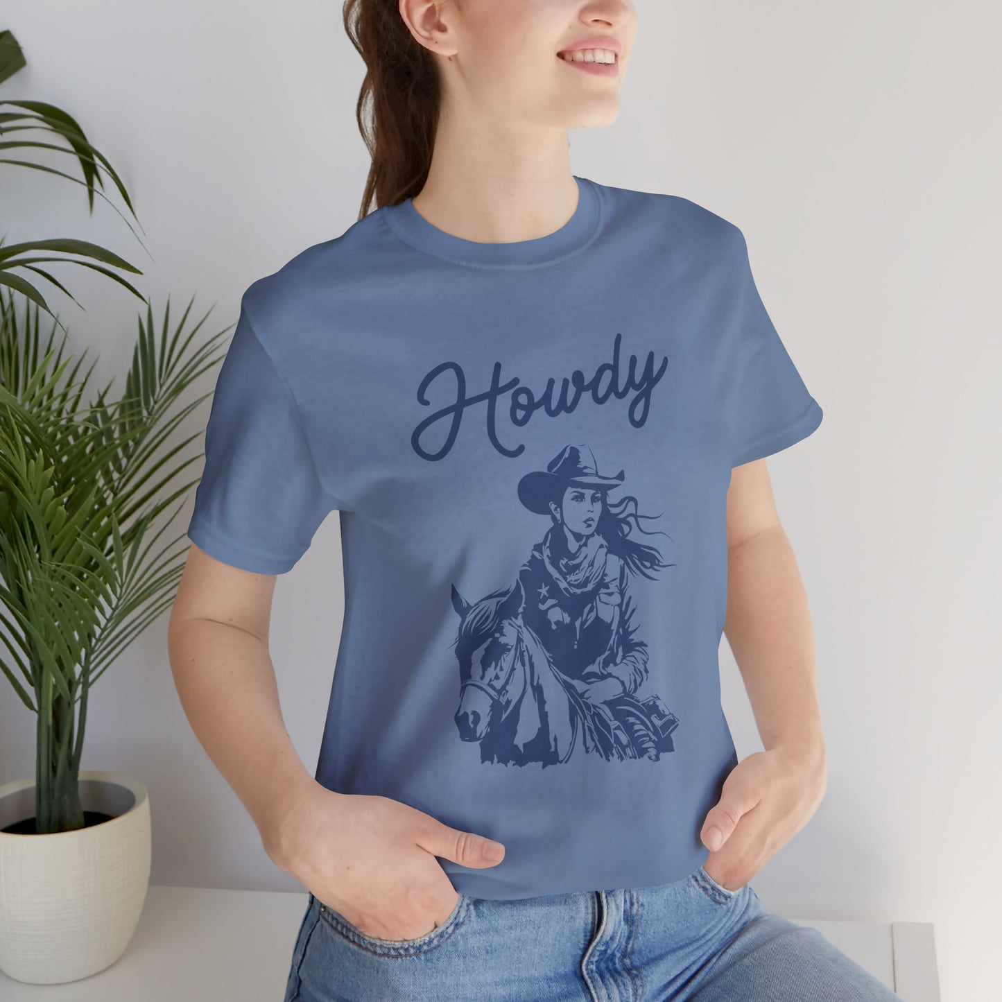 Howdy Cowgirl T-Shirt — Western Horse Riding Tee
