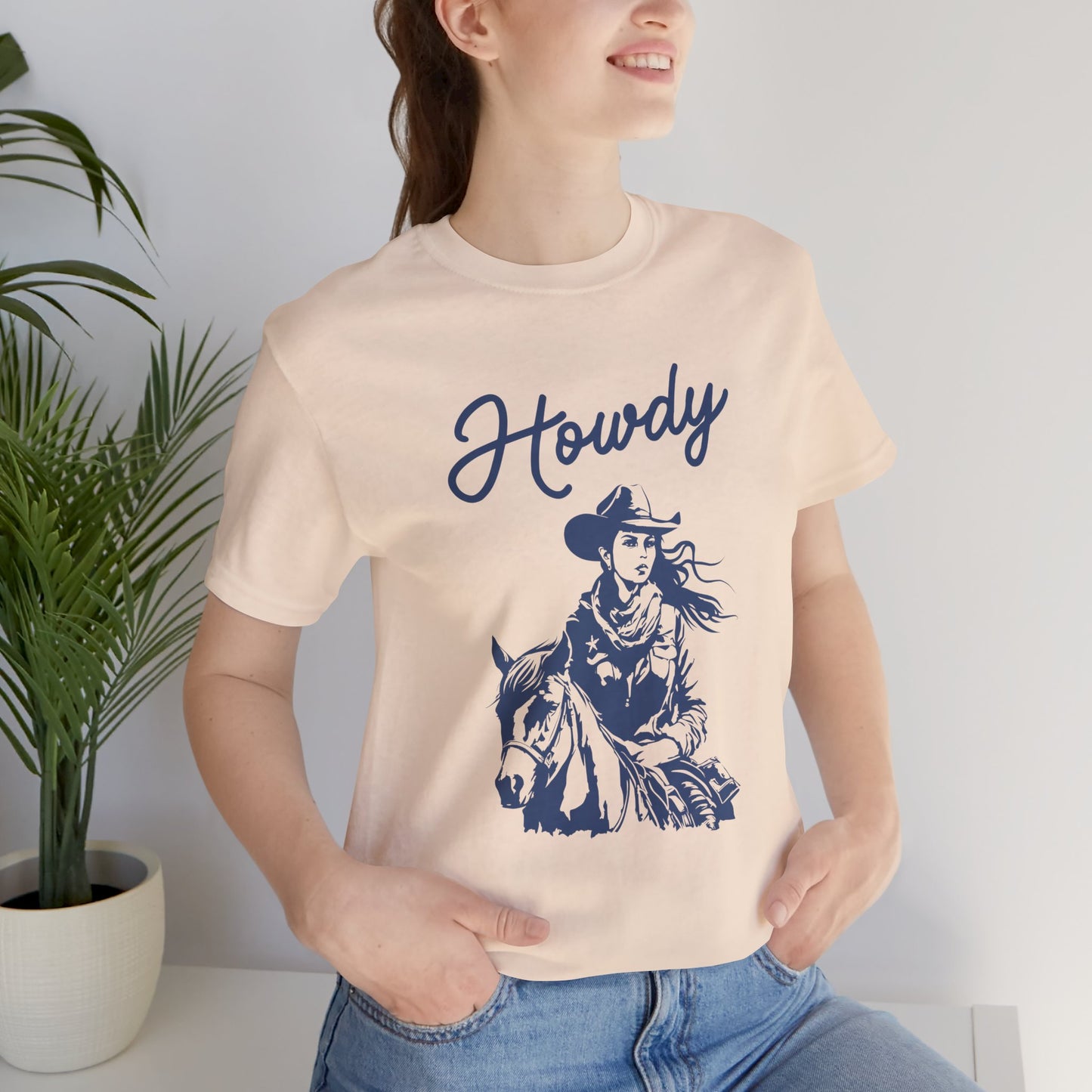 Howdy Cowgirl T-Shirt — Western Horse Riding Tee