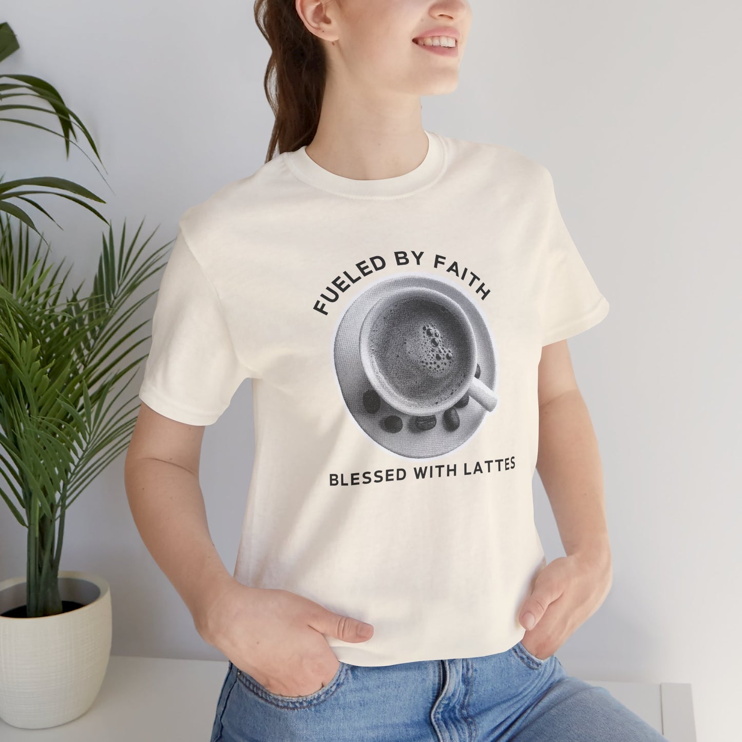 Fueled by Faith, Blessed with Lattes Tee