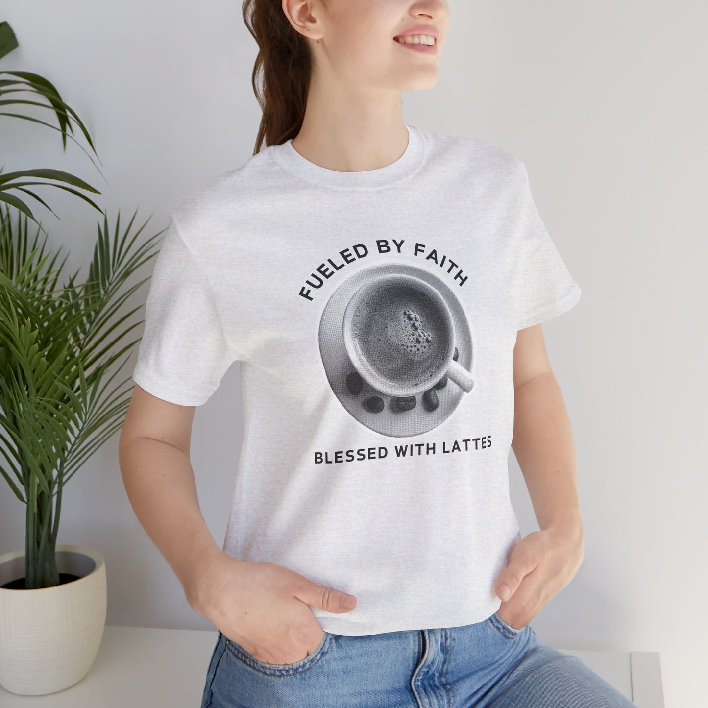 Fueled by Faith, Blessed with Lattes Tee
