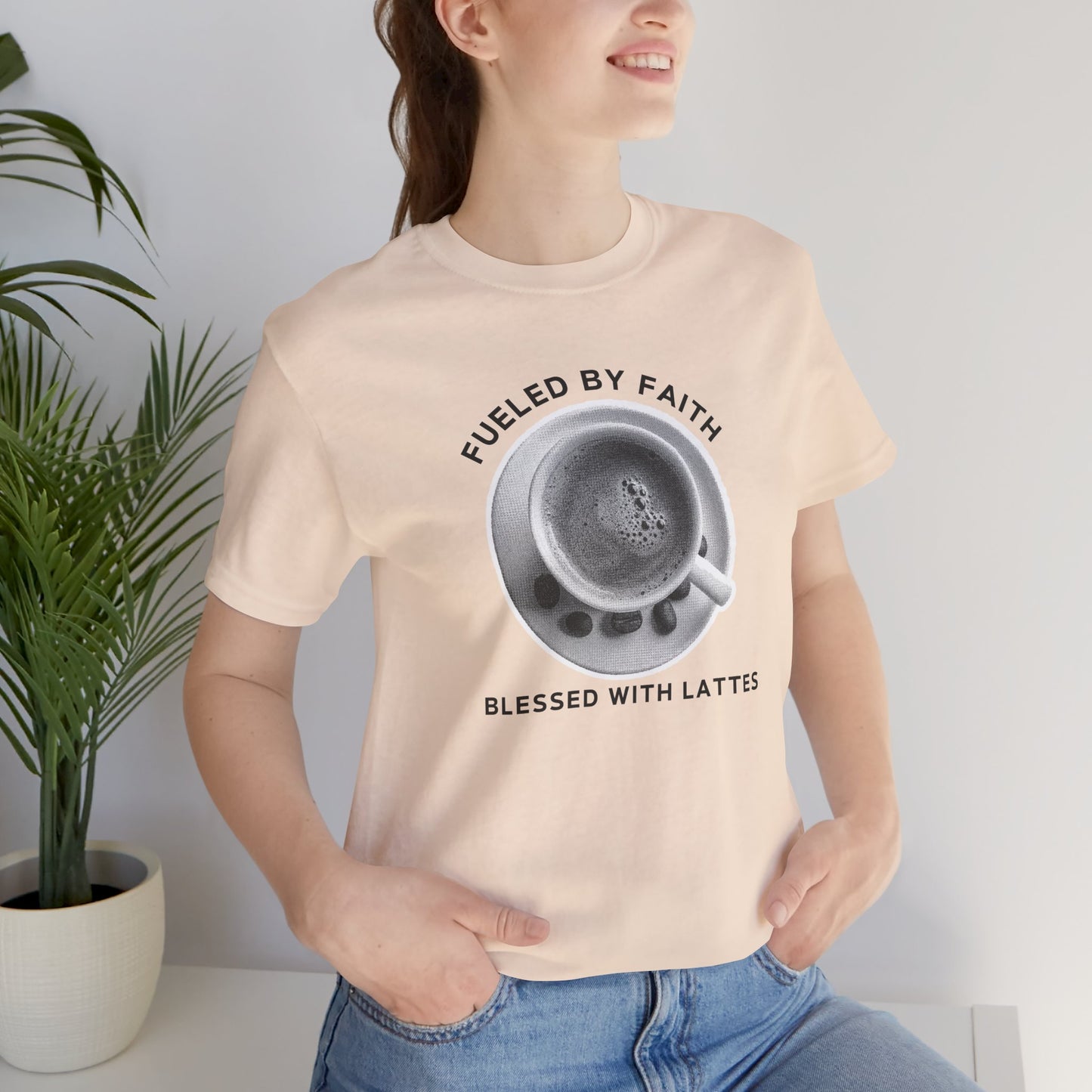 Fueled by Faith, Blessed with Lattes Tee