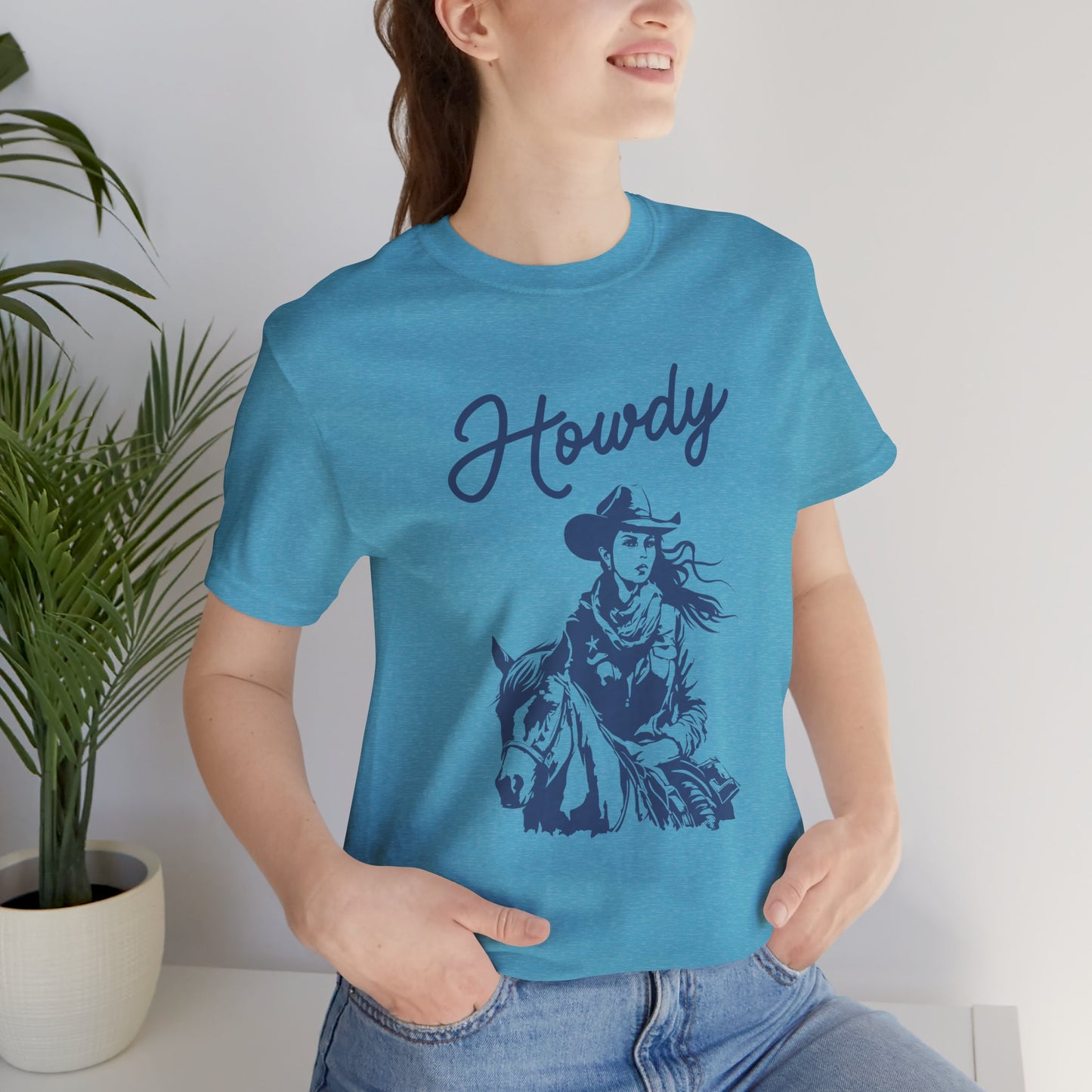 Howdy Cowgirl T-Shirt — Western Horse Riding Tee
